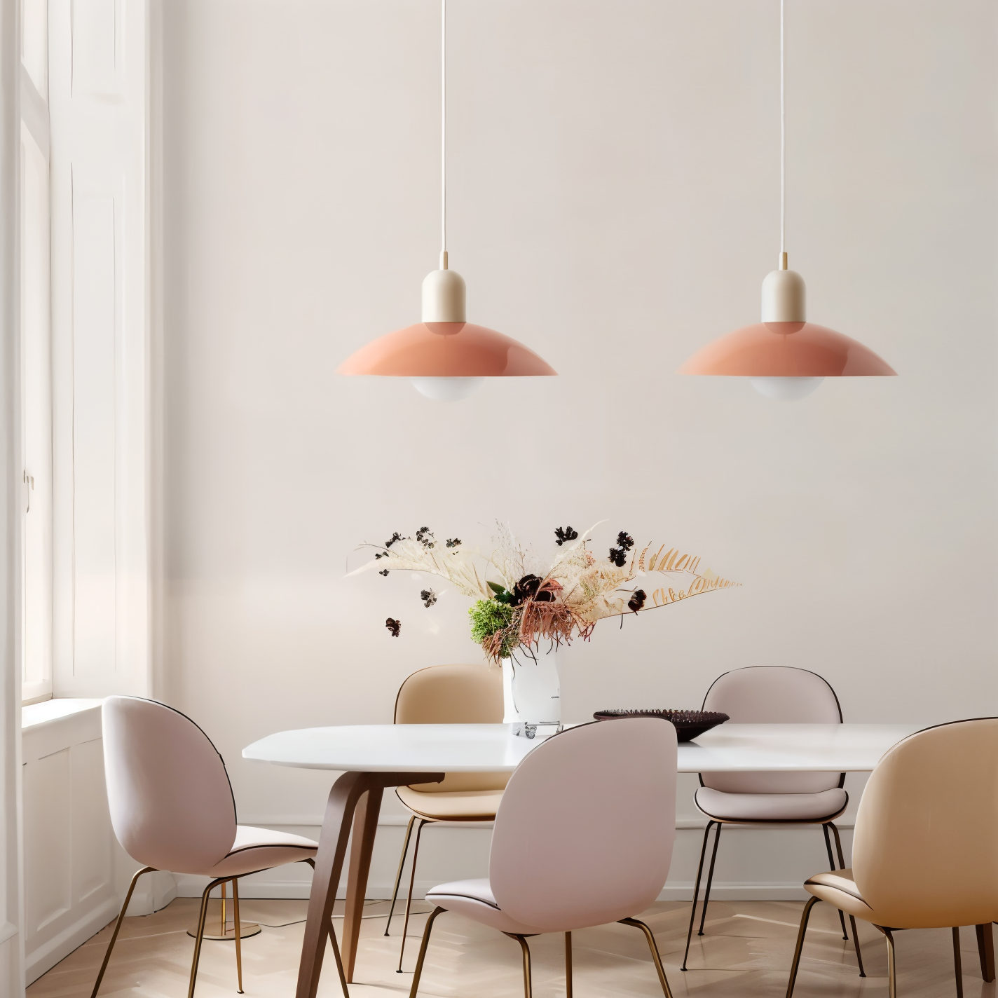 Frendorf | Macaron Pop Pendelleuchte - Lebendige Bauhaus Kuppel Hängelampe