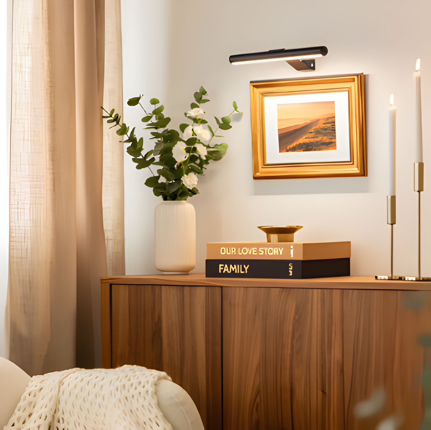 Frendorf | MagniLite Wandleuchte - 120° Drehbare Kabellose Wandleuchte - USB Wiederaufladbare Wandleuchten LED