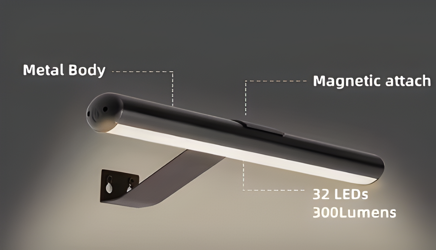 Frendorf | MagniLite Wandleuchte - 120° Drehbare Kabellose Wandleuchte - USB Wiederaufladbare Wandleuchten LED