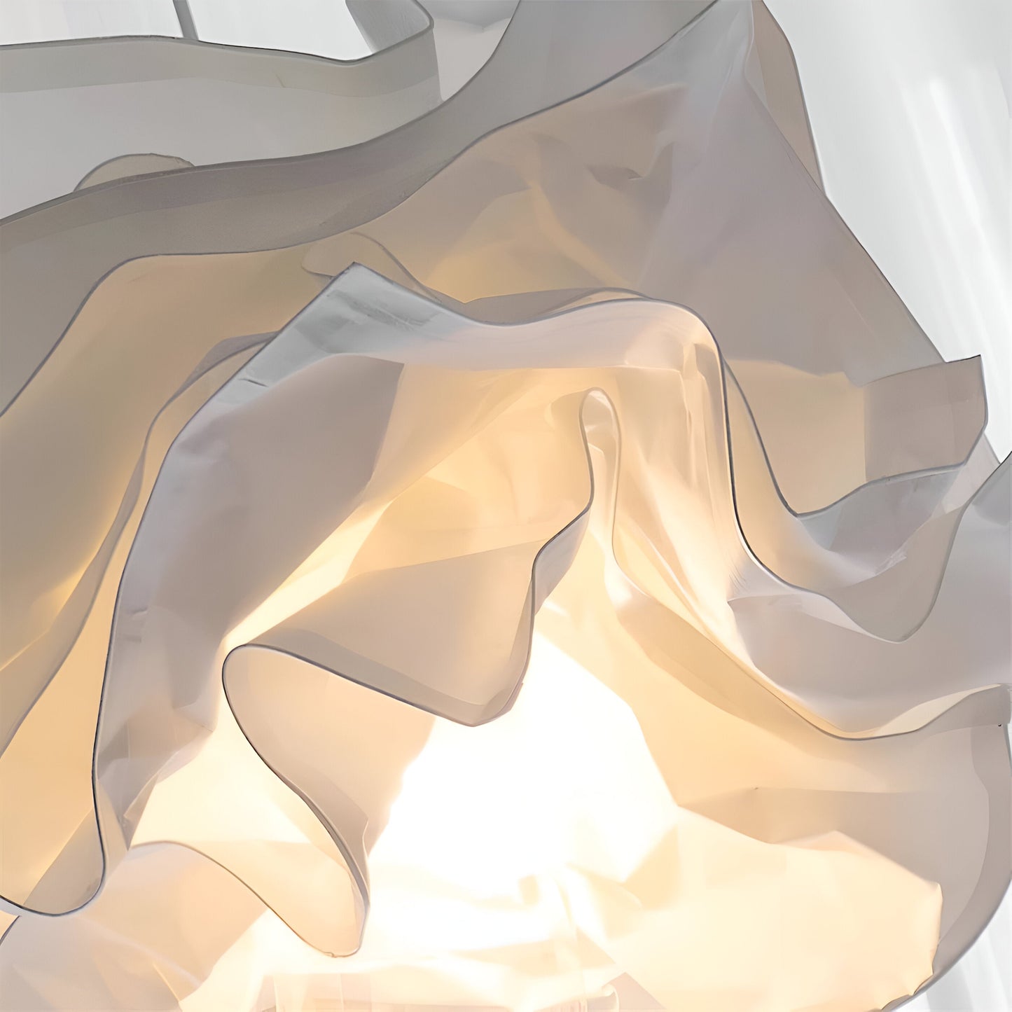 Frendorf | ShadeGlow Anpassbare Pendelleuchte mit skulptiertem Papier-Schirmdesign