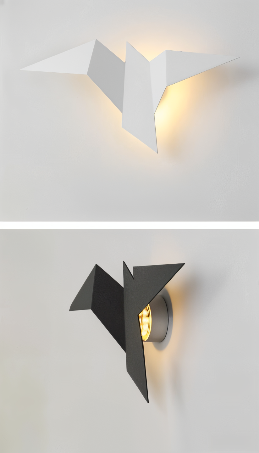 OriTori Wandleuchte - Geometrische Origami Vogel Wandleuchte - Japanischer Stil Wandleuchte Design