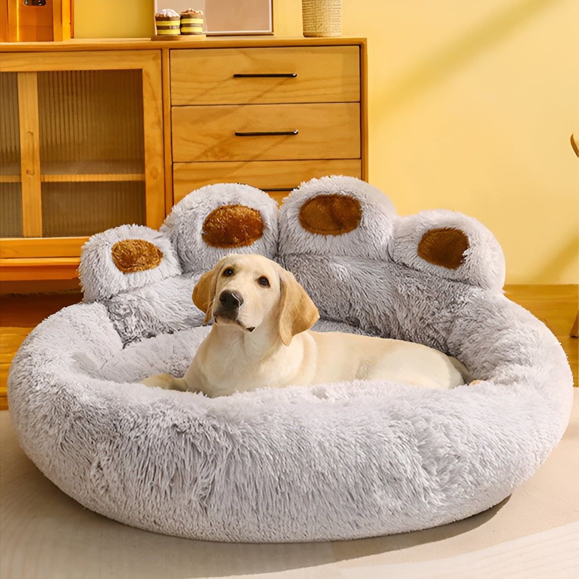 Frendorf | PawNest - Luxe Plüsch Haustier Bett für Katzen & Hunde - Ein Snooze Haven für Ihren pelzigen Freund!