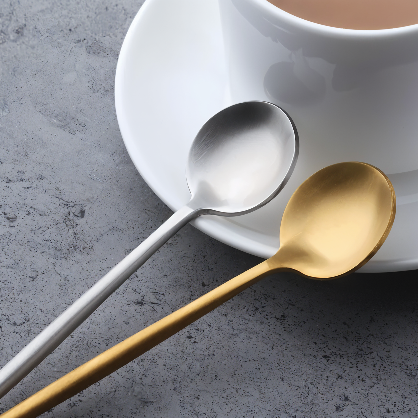 Premium Teelöffelset - 4/6 Stück Buntes Edelstahlbesteck