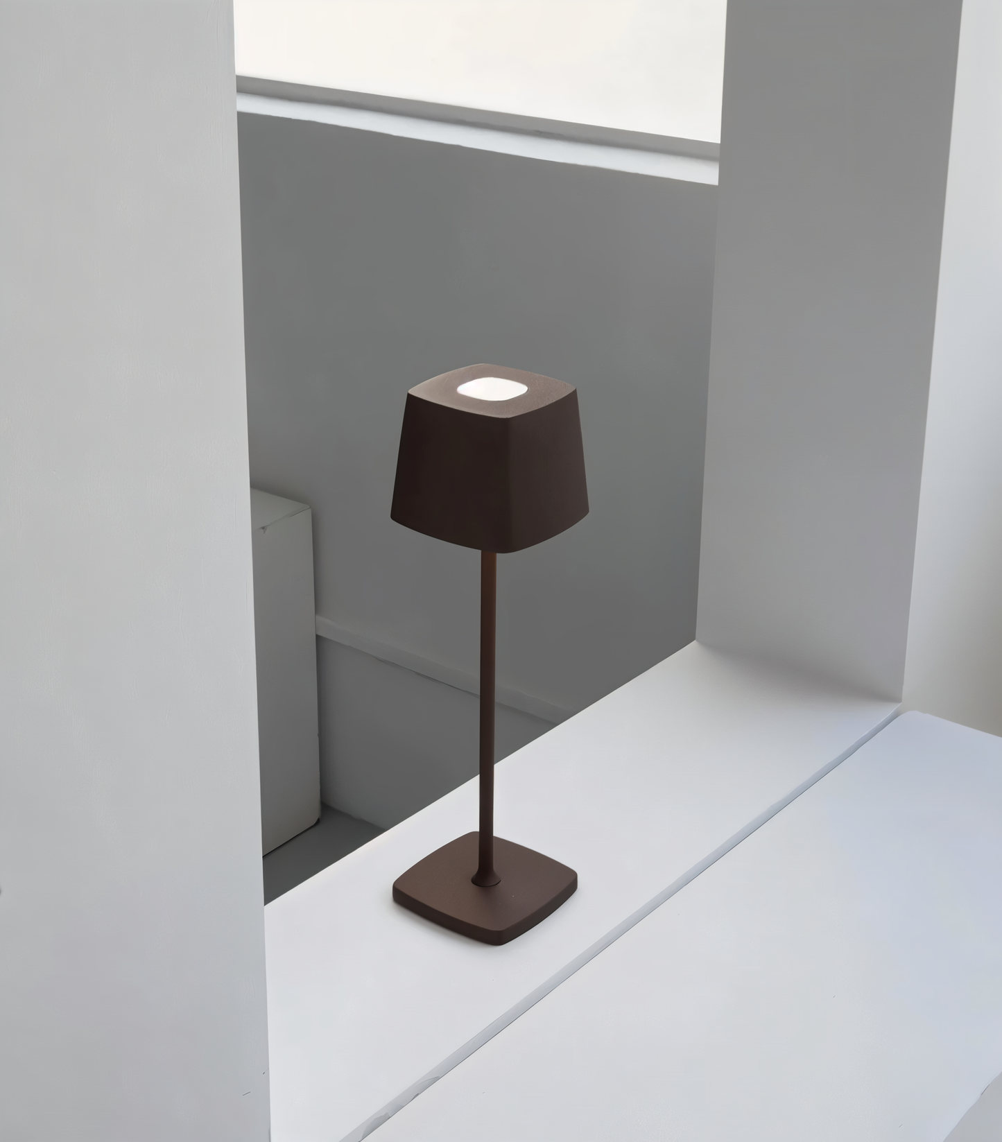 Quadro Tischlampe - Quadratische Dimmbare Wiederaufladbare Lampe - Tragbare LED Touch Lampe