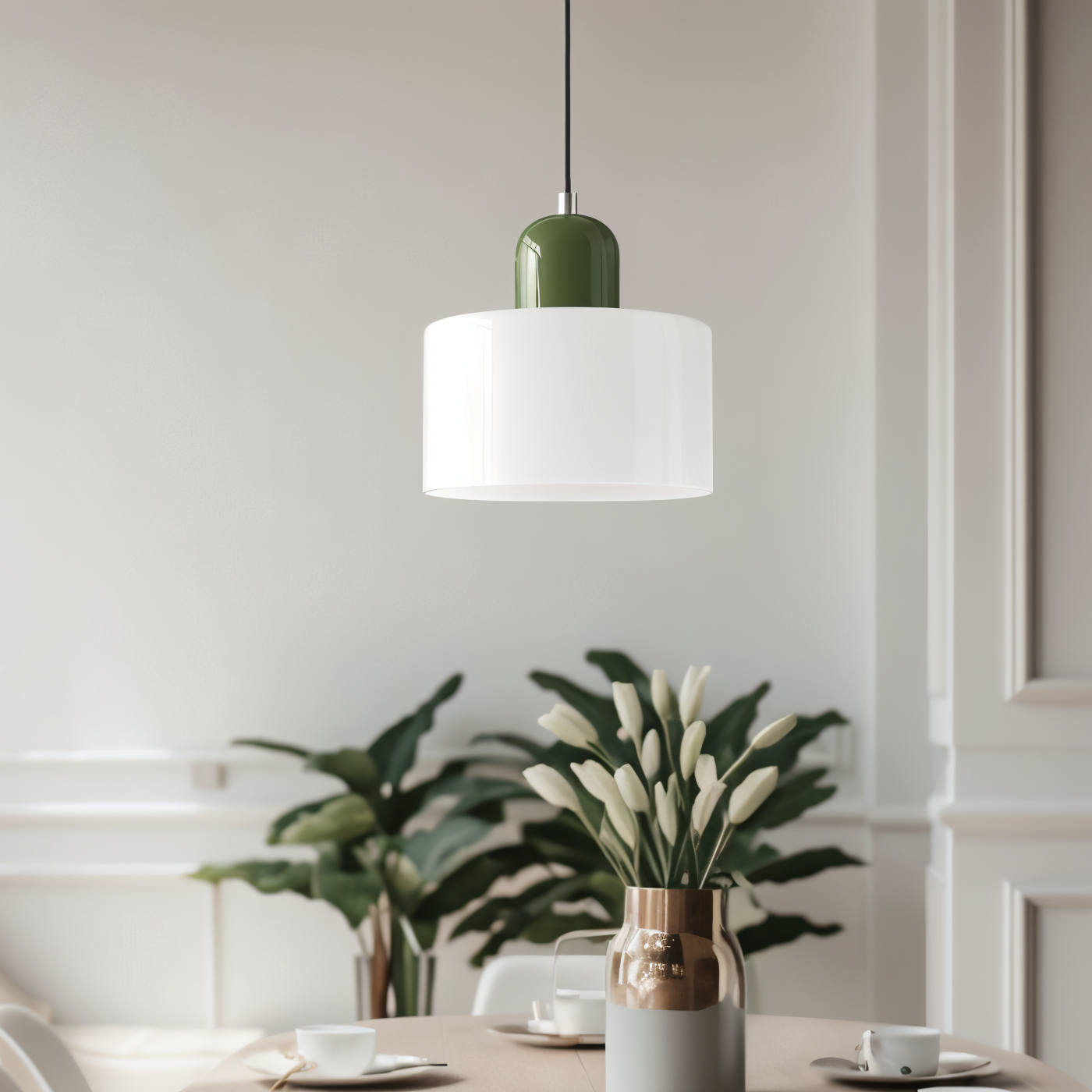Frendorf | RadiantCyl Pendelleuchte -  Bunte Mini Zylindrische Glas Hängelampe