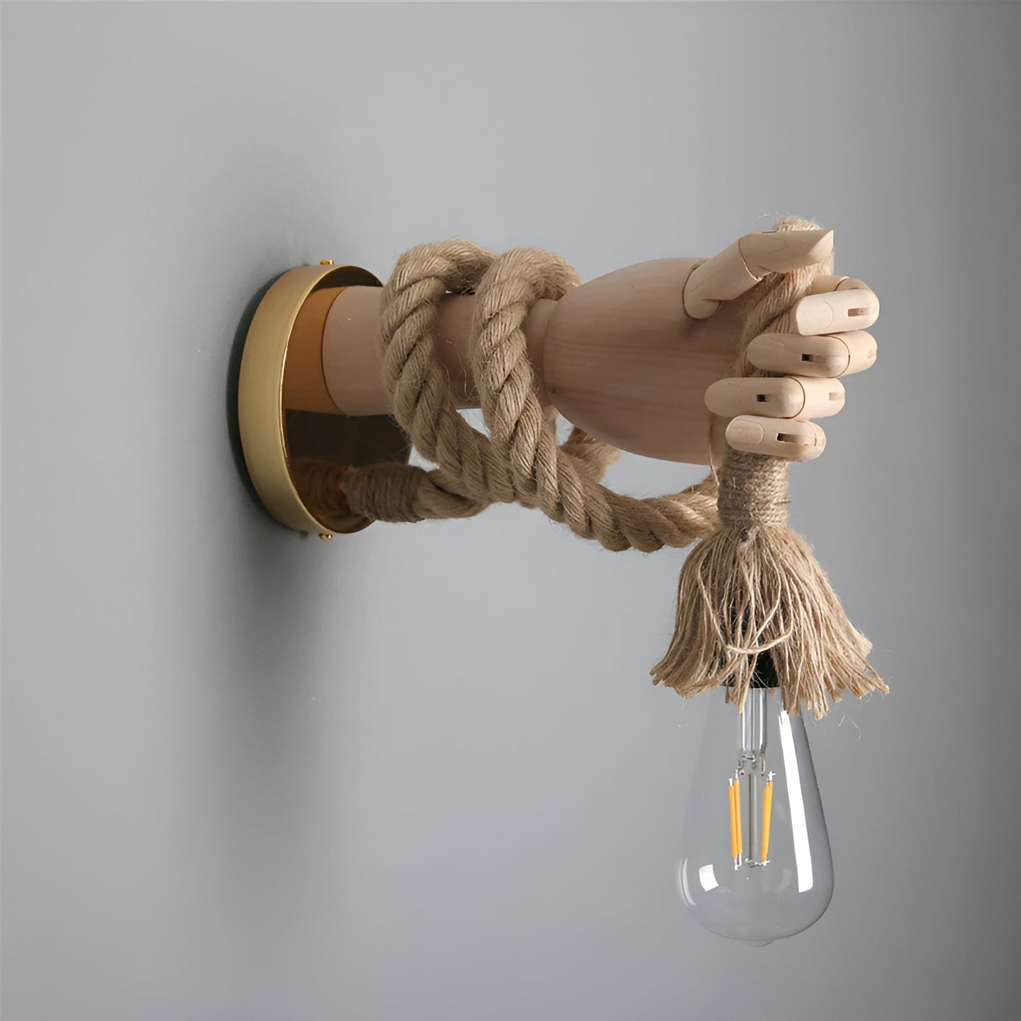 Frendorf | Seil - Rustikale Wandlampe mit zeitlosem Design