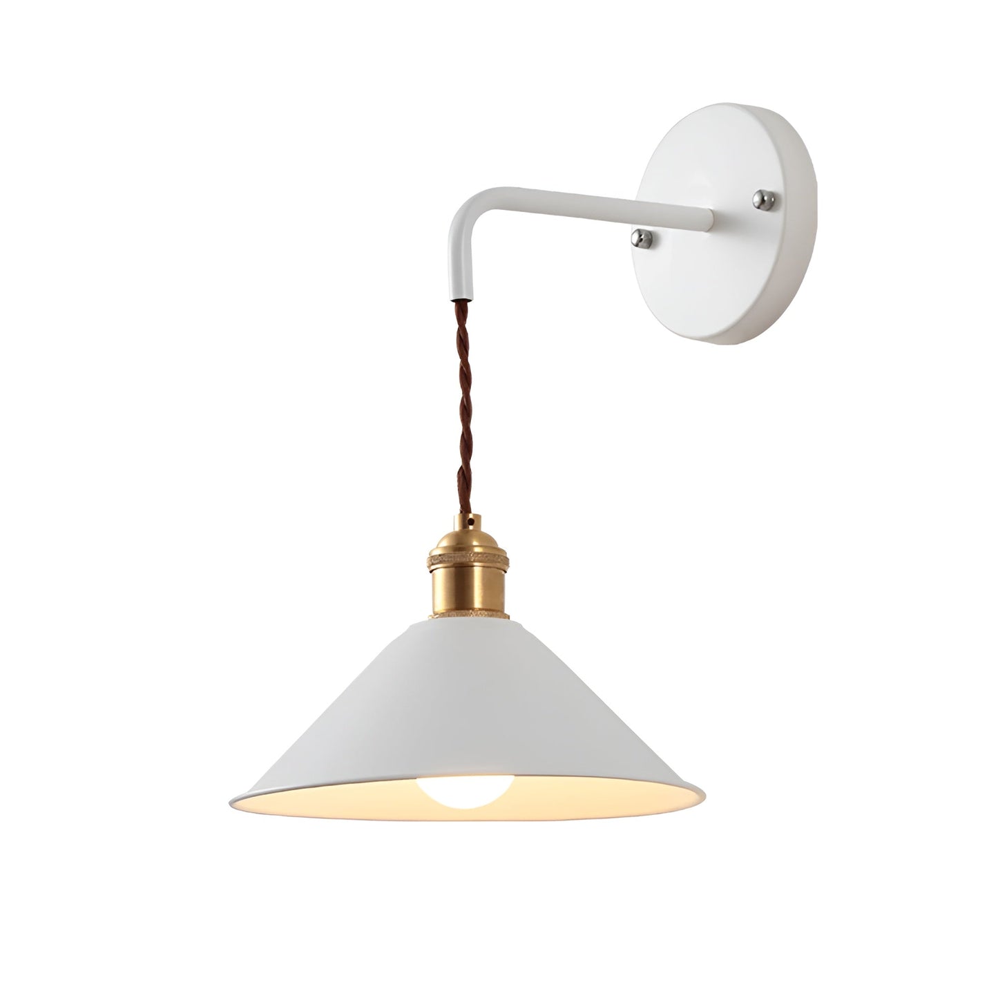 Retro Vintage Wandlampe - Vintage-inspirierte Kegel Metall Wandlampe