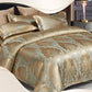 Frendorf | Satin Splendor Bettdecke - Bettbezug Satin - Premium Jacquard Bettwäsche - Europäisches Bettwäscheset