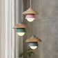 Frendorf | Scandi Pendelleuchte - Nordisches Holz & Metall Macaron LED Hängelampe