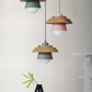 Frendorf | Scandi Pendelleuchte - Nordisches Holz & Metall Macaron LED Hängelampe