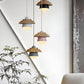 Frendorf | Scandi Pendelleuchte - Nordisches Holz & Metall Macaron LED Hängelampe