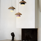 Frendorf | Scandi Pendelleuchte - Nordisches Holz & Metall Macaron LED Hängelampe