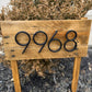 Schwarz Ganz Hausnummer  -  Hausnummer Modern  -  Hausnummer Schild