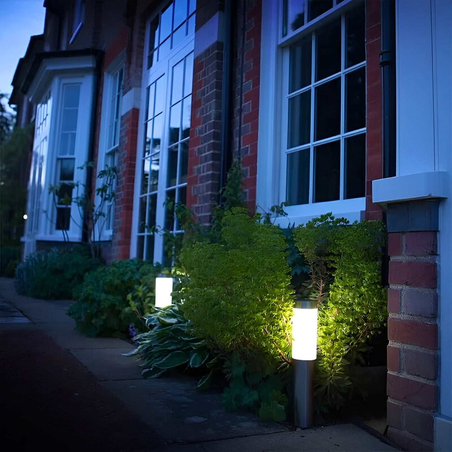 SolarShimmer - Edelstahl-Solar-Post-Leuchten Außenlampe