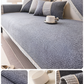 Solide Plain Sofabezug - Langlebige Baumwolle & Leinen Polyester Rutschfest Couchbezug