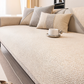 Solide Plain Sofabezug - Langlebige Baumwolle & Leinen Polyester Rutschfest Couchbezug