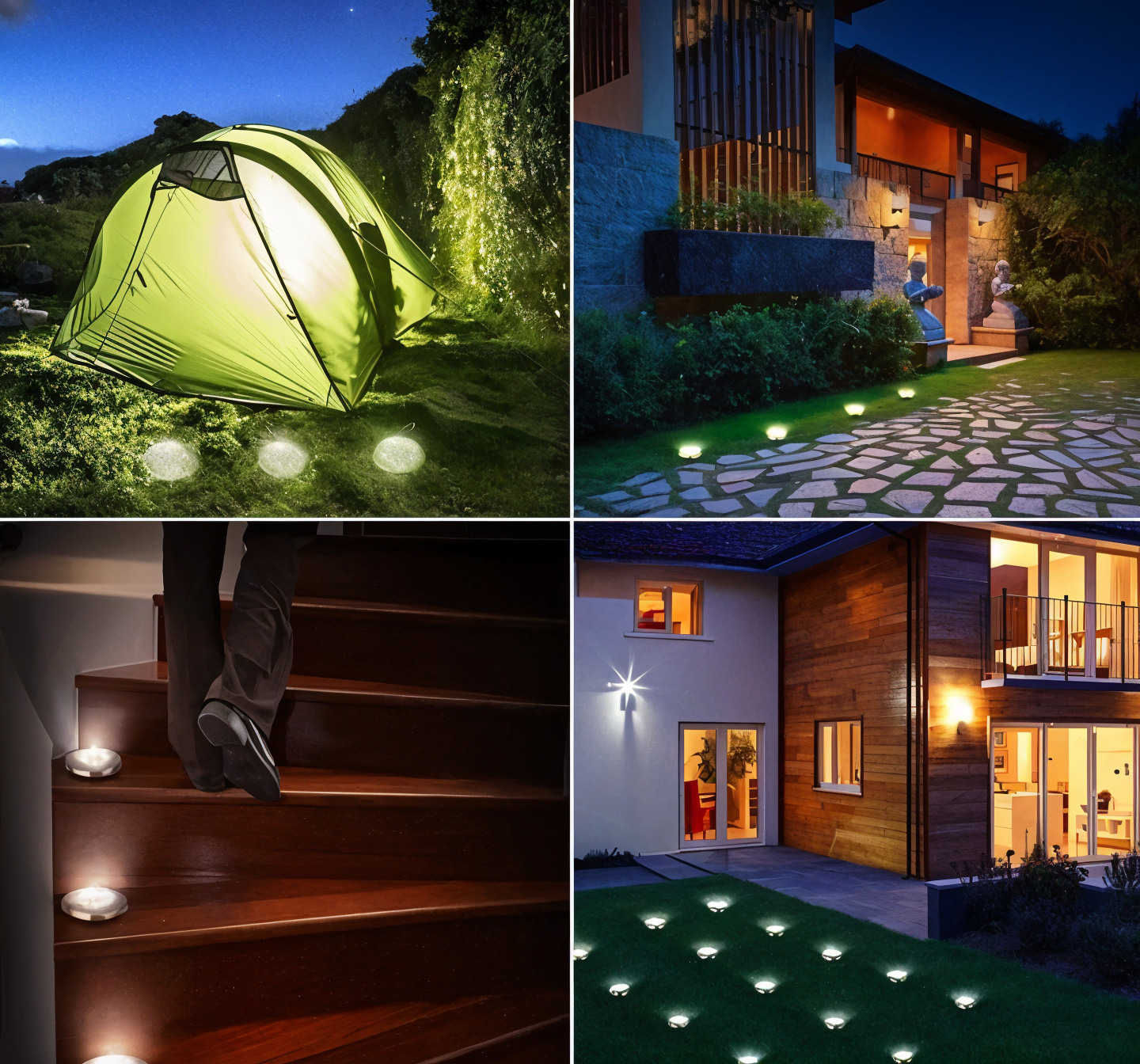 Frendorf | SunSparkle Solarleuchten - 2-Pack LED-Solar-Außenbeleuchtung