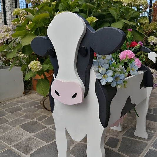 Whimsy Kuh Pflanzer – Tier-Themen Blumentopf für Kinder & Familien-Gartenspaß