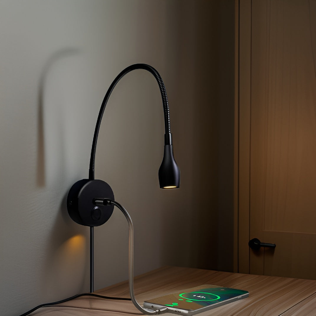 Frendorf | GlowShift-Wandlampe mit USB-Ladegerät - einstellbare Stimmungsbeleuchtung