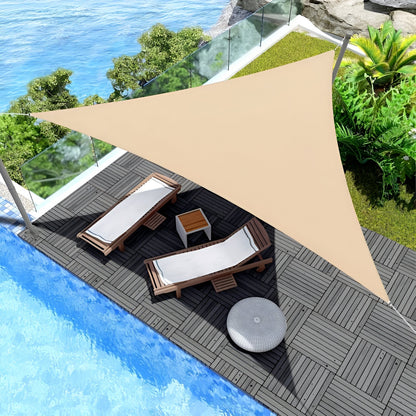 Frendorf | TriBlocker Sonnensegel - Wasserdichtes Dreieckiges Sonnensegel - Tragbares UV-Sonnenschutzschild