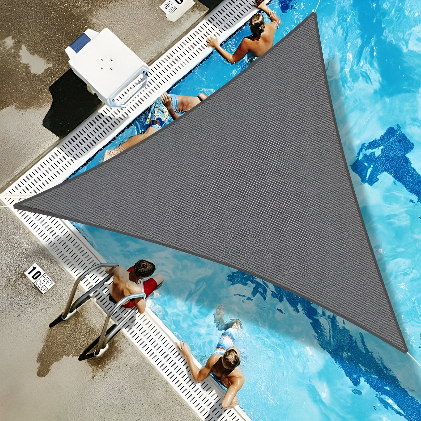 Frendorf | TriBlocker Sonnensegel - Wasserdichtes Dreieckiges Sonnensegel - Tragbares UV-Sonnenschutzschild