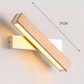 TwistLED Wandlampe - 360° drehbare rechteckige LED-Wandlampe aus Holz