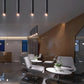 Frendorf | Uniqlux Tube Pendelleuchte - Moderne Schwarz/Weiß Aluminium LED Hängelampe