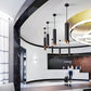 Frendorf | Uniqlux Tube Pendelleuchte - Moderne Schwarz/Weiß Aluminium LED Hängelampe