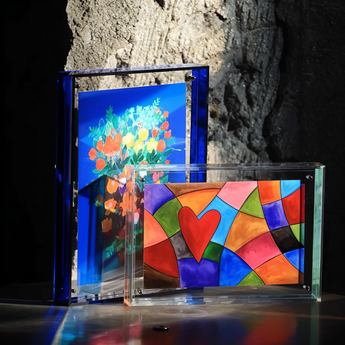 Frendorf | VividAcryl – Neon-Acryl-Fotorahmen im Stil der 80er Jahre