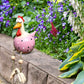 Große Augen Huhn Statue - Wetterfester Harz Handwerk - Hahn Garten Statue
