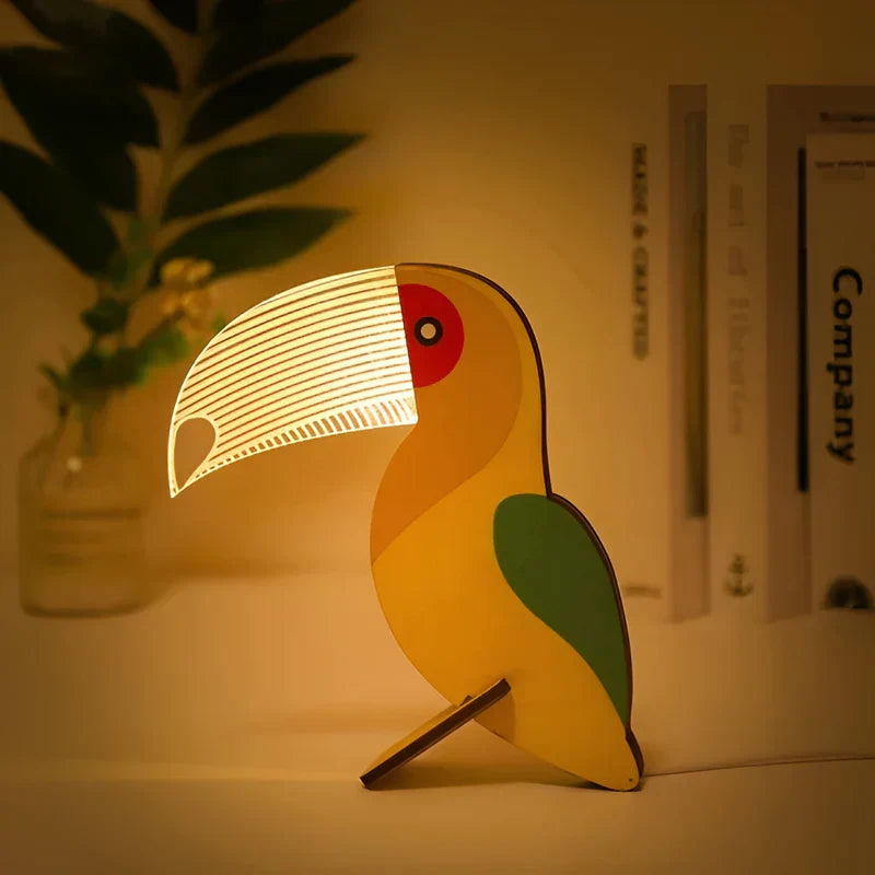 ZooGlow Tier-Nachtlampe - Stimmungsvolle Tischlampe für ein magisches Kinderzimmer