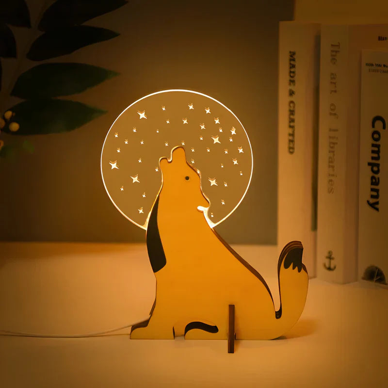 ZooGlow Tier-Nachtlampe - Stimmungsvolle Tischlampe für ein magisches Kinderzimmer