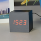 Digitale LED-Wecker - Würfeluhr - Holzuhr