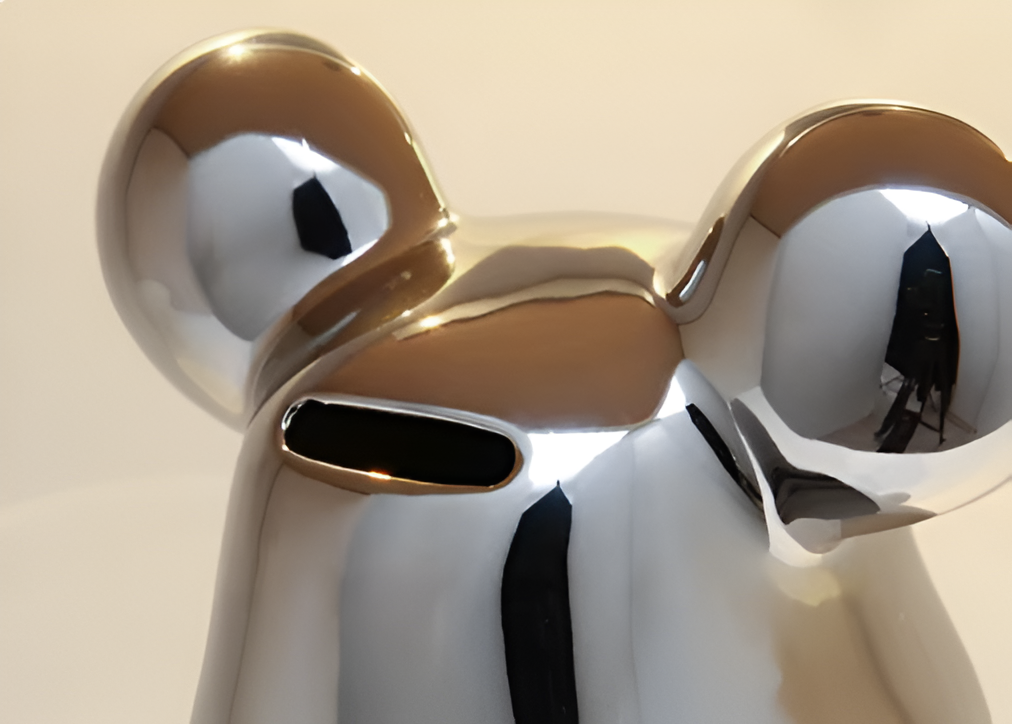 Frendorf | GlossiBear Figurine - Bunte Moderne Bärenkunst Statue