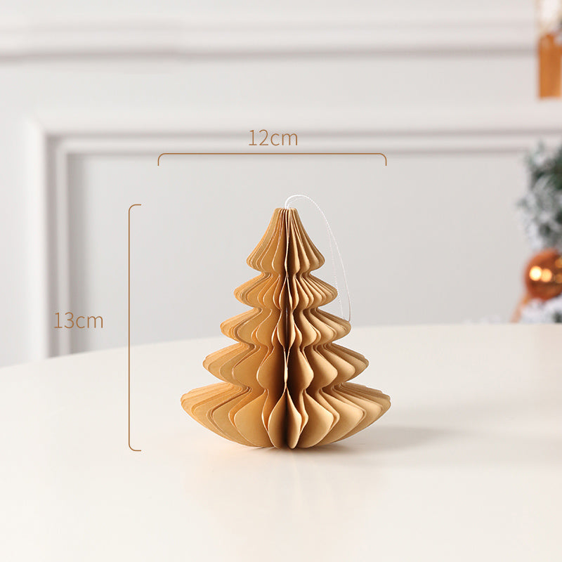 Honigwaben Faltpapier Weihnachtsbaum