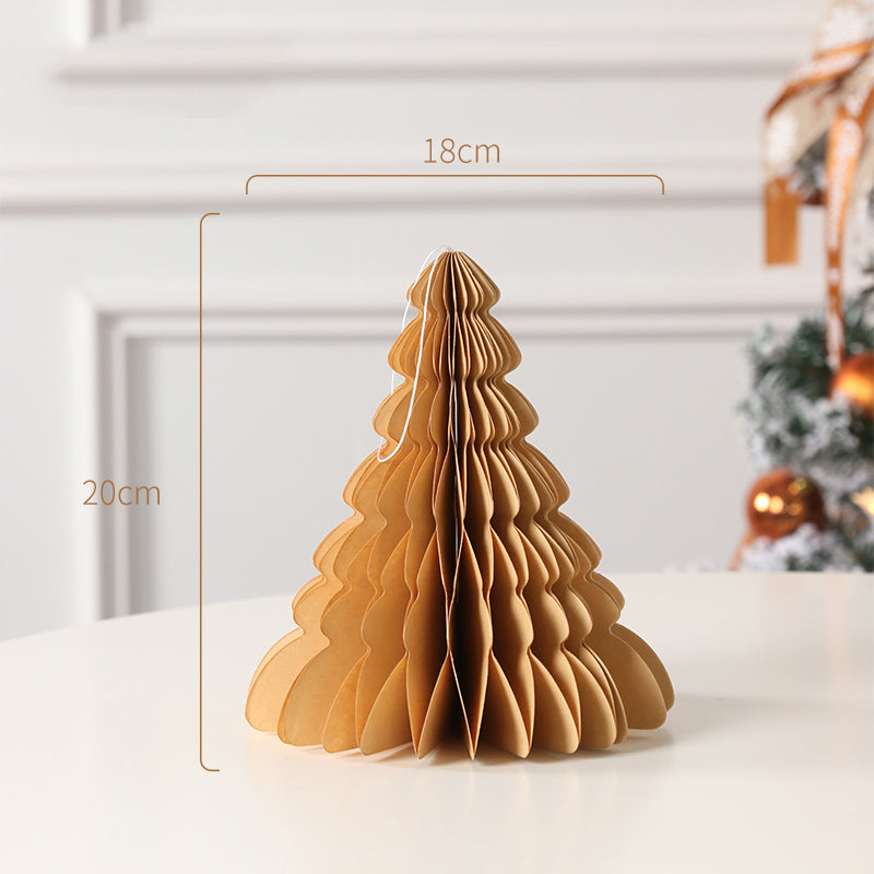 Honigwaben Faltpapier Weihnachtsbaum