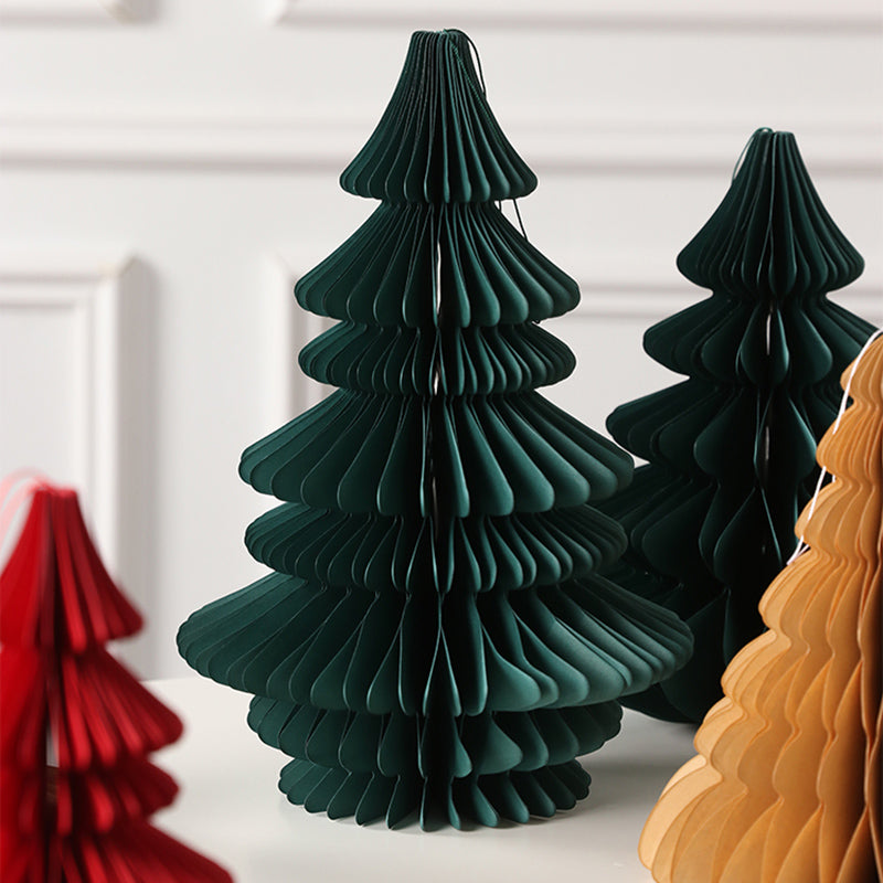 Honigwaben Faltpapier Weihnachtsbaum
