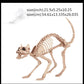 Hot Skeleton Tier 100% Plastik Tier Skelett Knochen Horror Halloween Weihnachten Requisite Tier Krähe Skelett Dekoration Neujahr