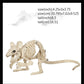 Hot Skeleton Tier 100% Plastik Tier Skelett Knochen Horror Halloween Weihnachten Requisite Tier Krähe Skelett Dekoration Neujahr