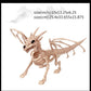 Hot Skeleton Tier 100% Plastik Tier Skelett Knochen Horror Halloween Weihnachten Requisite Tier Krähe Skelett Dekoration Neujahr