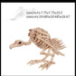 Hot Skeleton Tier 100% Plastik Tier Skelett Knochen Horror Halloween Weihnachten Requisite Tier Krähe Skelett Dekoration Neujahr