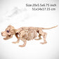 Hot Skeleton Tier 100% Plastik Tier Skelett Knochen Horror Halloween Weihnachten Requisite Tier Krähe Skelett Dekoration Neujahr