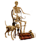 Hot Skeleton Tier 100% Plastik Tier Skelett Knochen Horror Halloween Weihnachten Requisite Tier Krähe Skelett Dekoration Neujahr