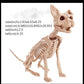 Hot Skeleton Tier 100% Plastik Tier Skelett Knochen Horror Halloween Weihnachten Requisite Tier Krähe Skelett Dekoration Neujahr