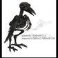 Hot Skeleton Tier 100% Plastik Tier Skelett Knochen Horror Halloween Weihnachten Requisite Tier Krähe Skelett Dekoration Neujahr