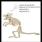 Hot Skeleton Tier 100% Plastik Tier Skelett Knochen Horror Halloween Weihnachten Requisite Tier Krähe Skelett Dekoration Neujahr
