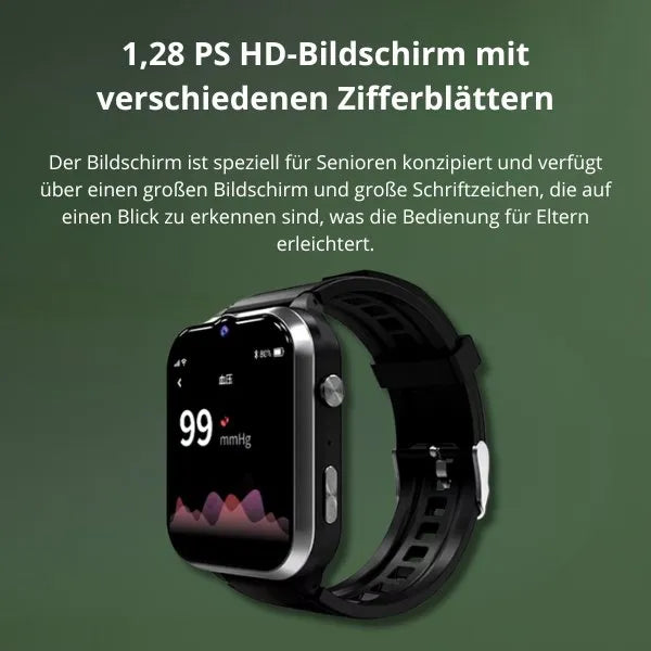 Frendorf | Bluetooth Anrufe und erweiterte Gesundheitsüberwachung mit GPS und Sturzerkennung