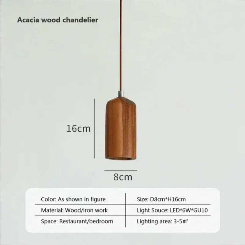 Skandinavische Holz Hängeleuchte – Minimalistisches Design für Wohnzimmer und Schlafzimmer | Natürlicher Holzlook