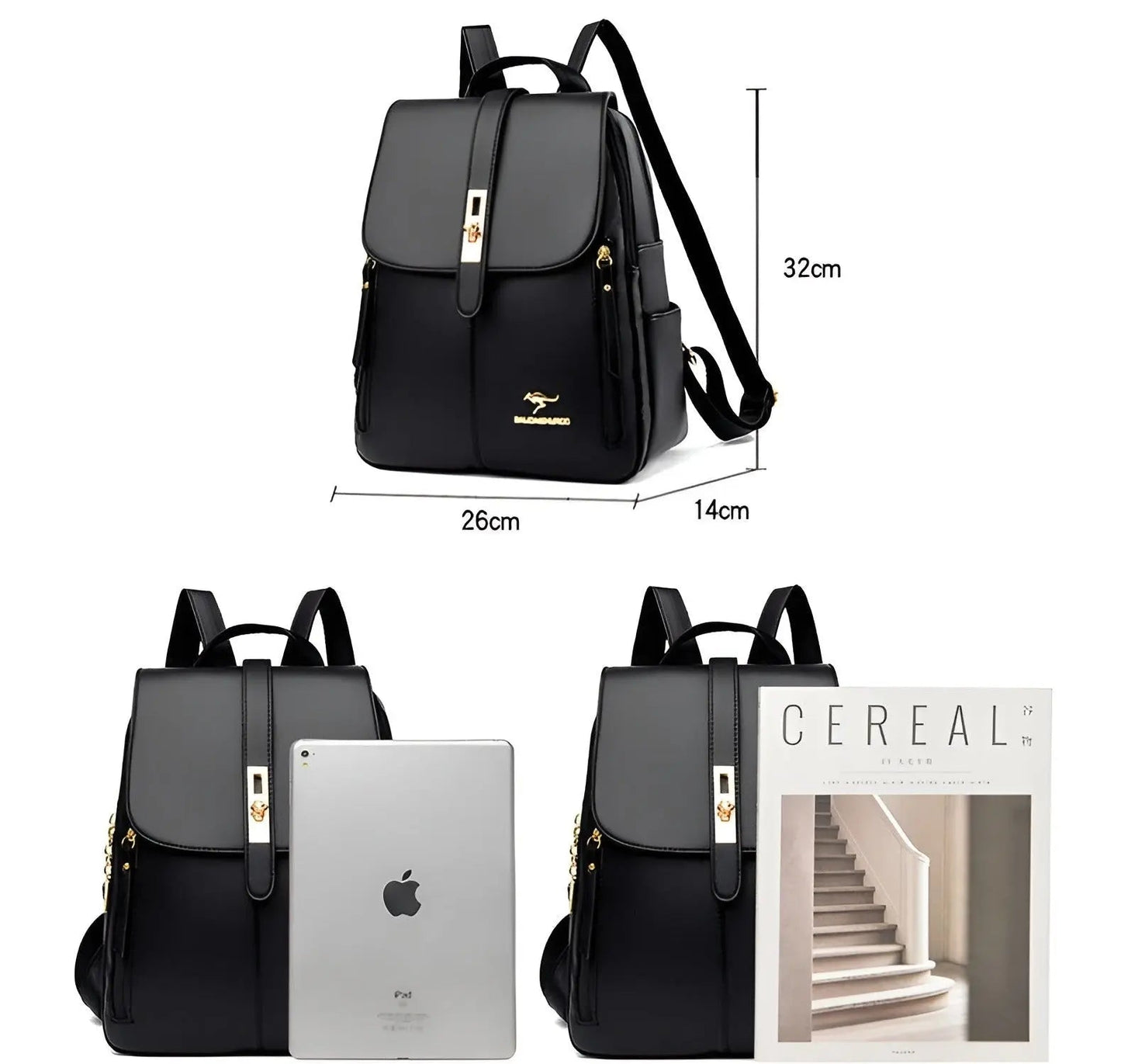 Frendorf | Alena Rucksack - Luxuriöse und Hochwertige Leder Damenhandtasche