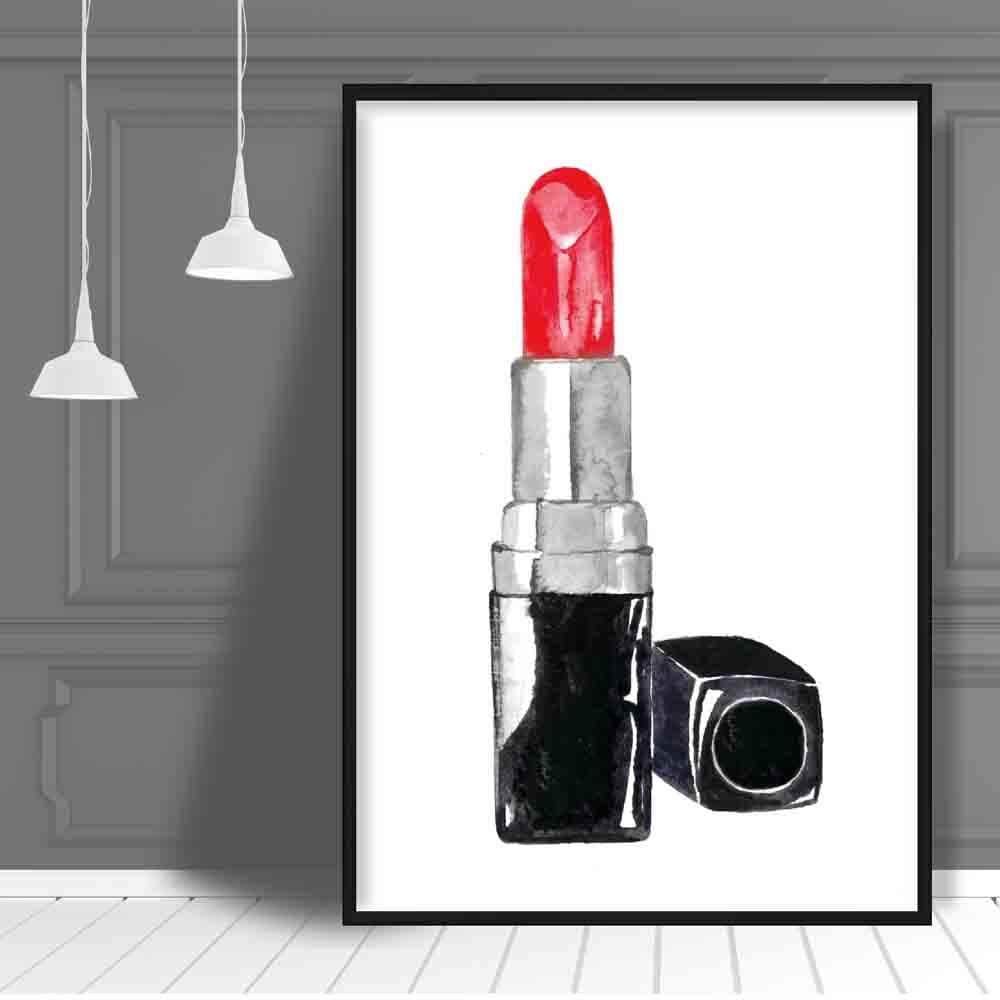 Roter Lippenstift Poster